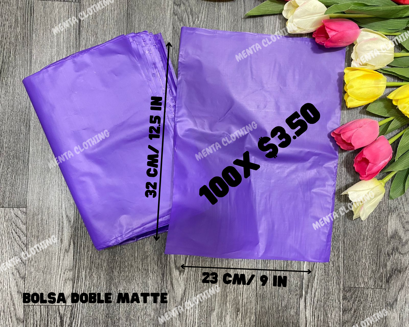23x32 cm, dobles lisas